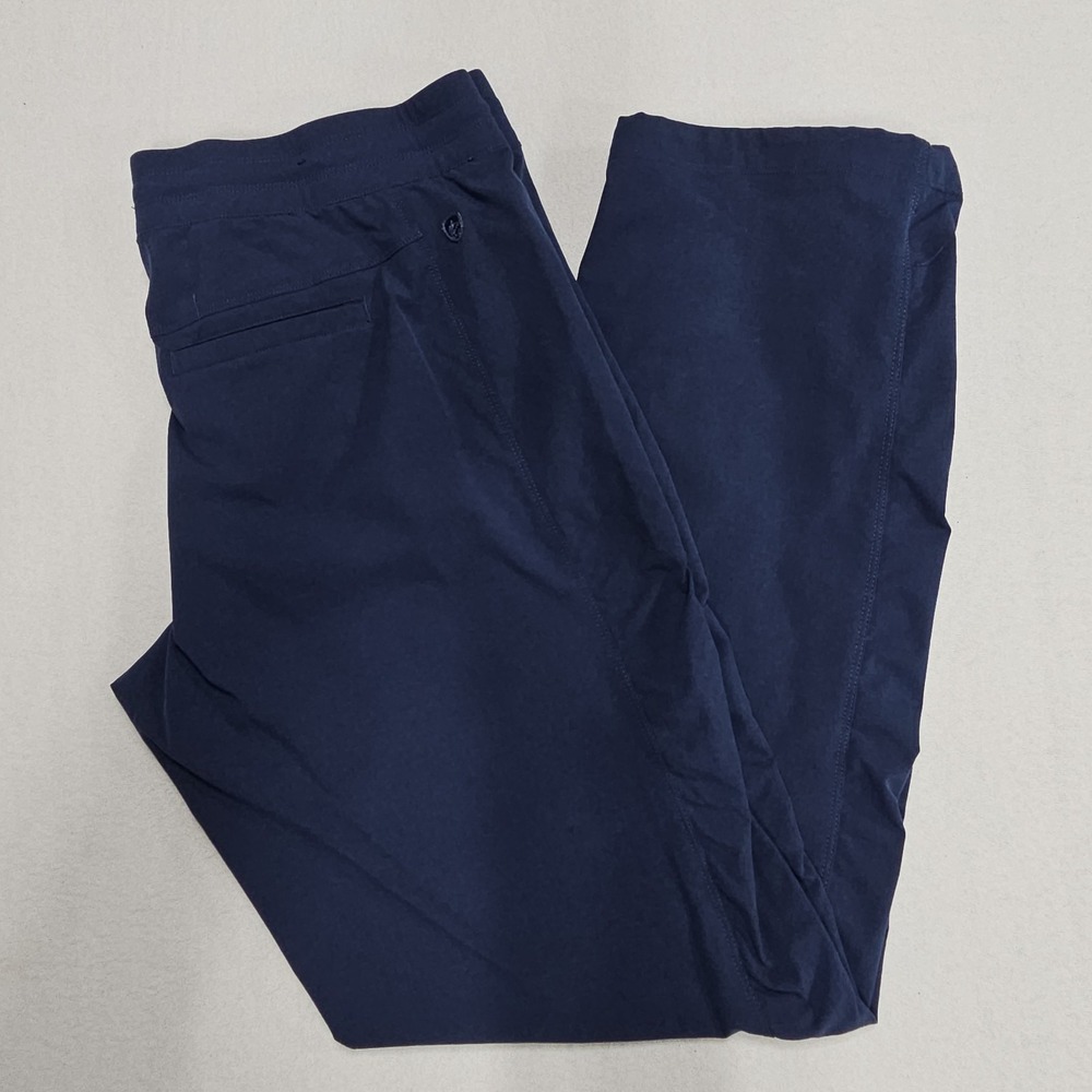 Kuhl Freeflex Move Womens Large Pants Navy Blue Ankle Length Hiking Outdoor 6306